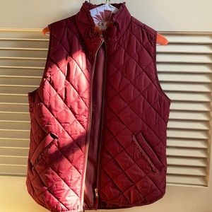 J crew ruffle vest
